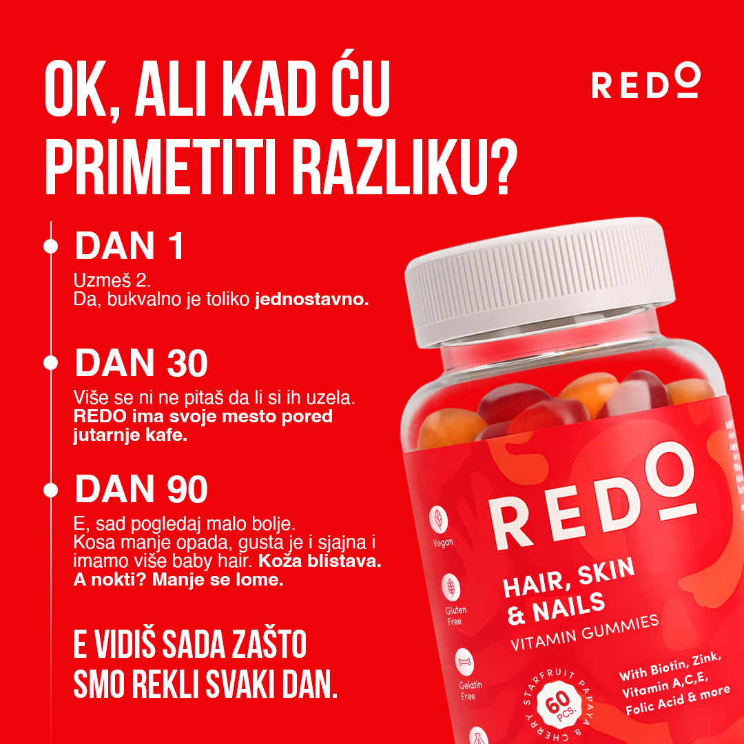 Redo Gummies Facebook ad: Beauty rutina iznutra