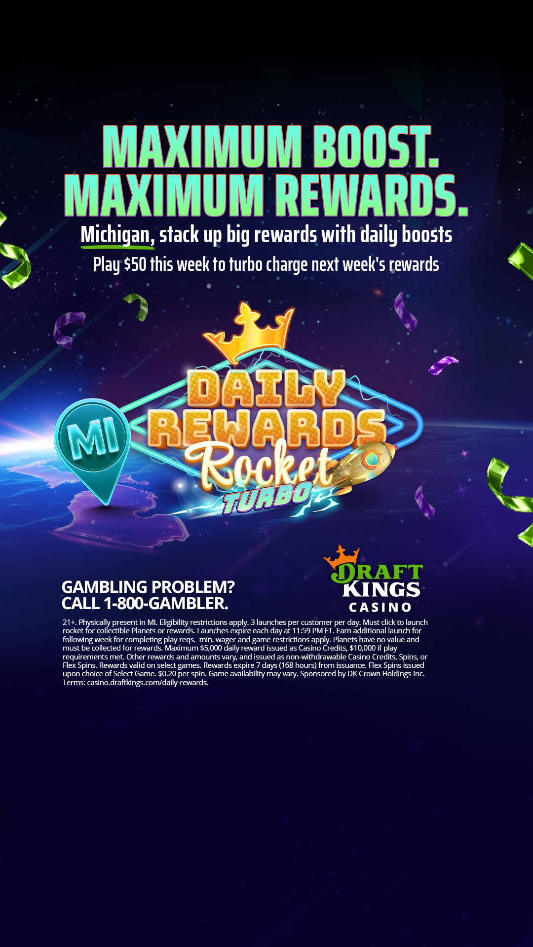 DraftKings Casino Facebook ad