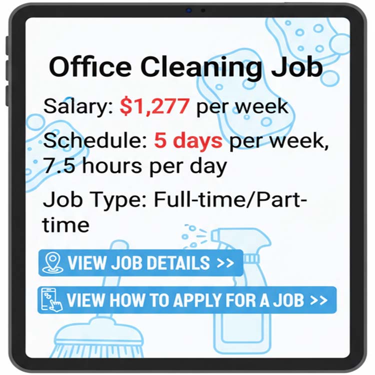 Job Seeker Daily-01 Facebook ad: Learn broadly about Janitorial Services