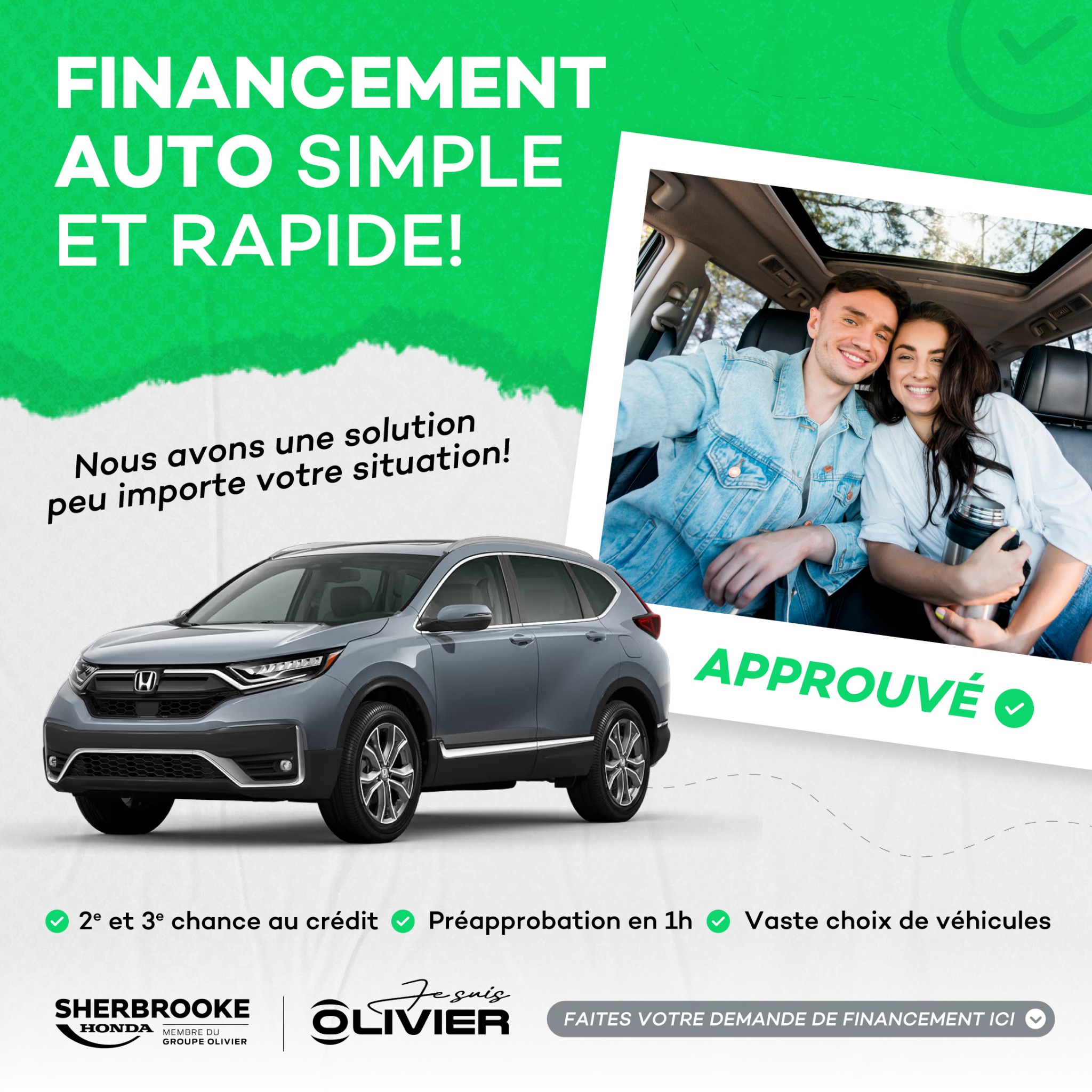 Sherbrooke Honda Facebook ad from Mar 31, 2026