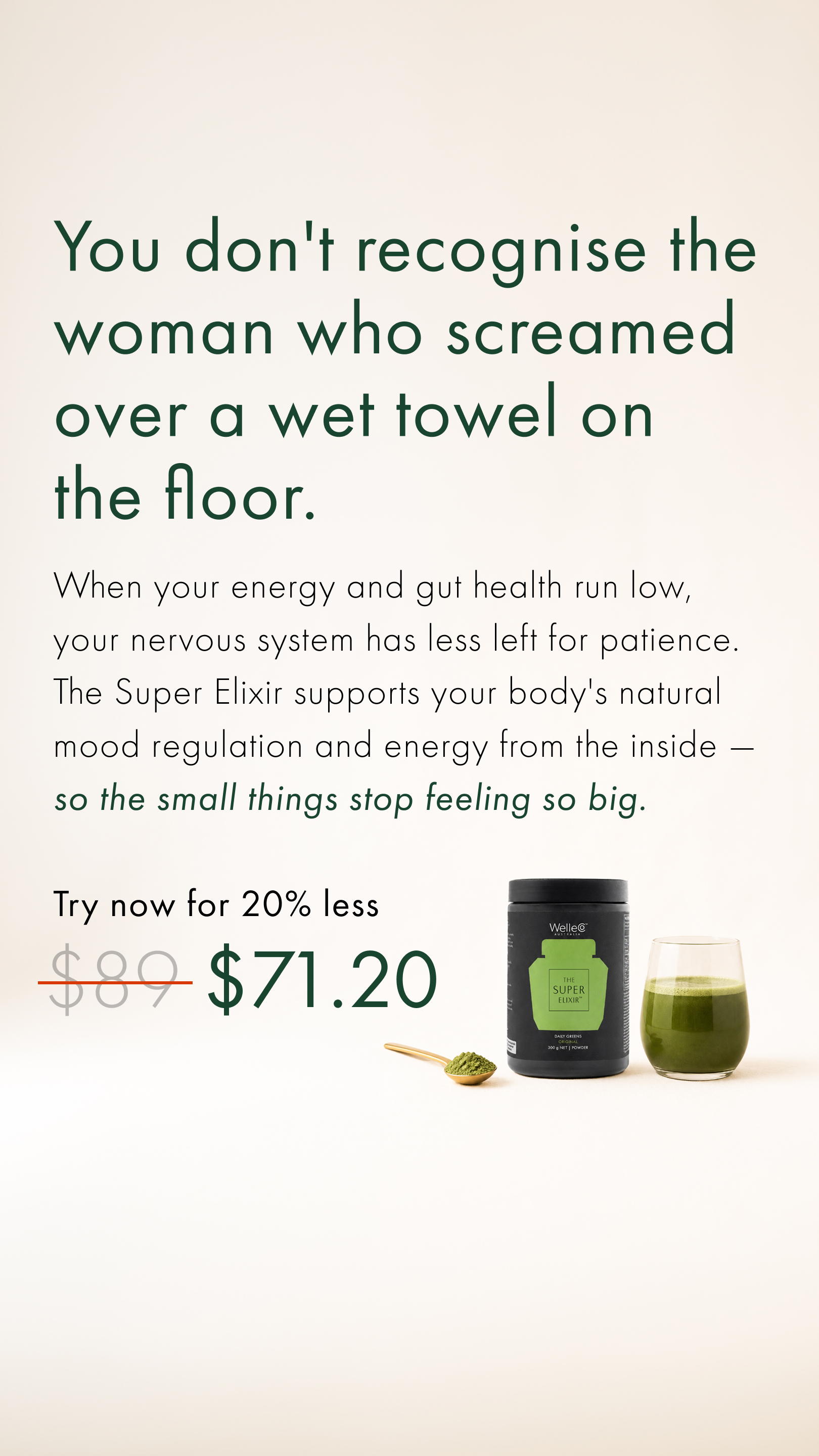 WelleCo Facebook ad