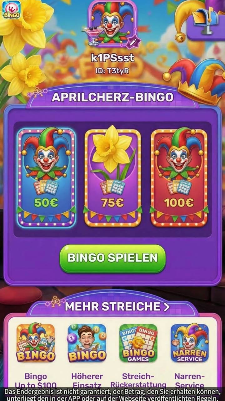 Bingo Bar-cash Facebook ad: Bingo Bar: Schnell echtes Geld verdienen!
