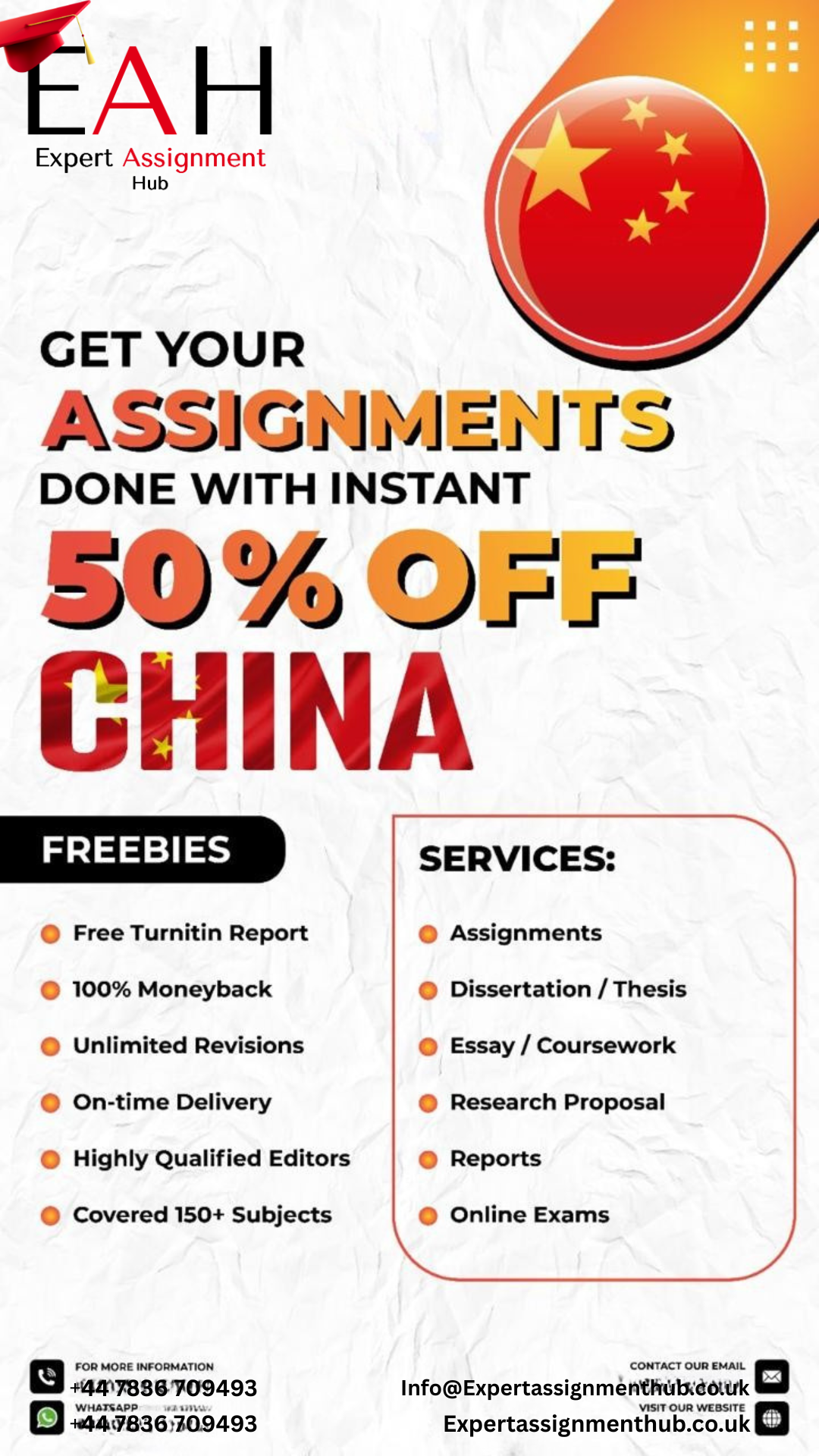Expert Assignment Hub Facebook ad from Nov 30, 2025