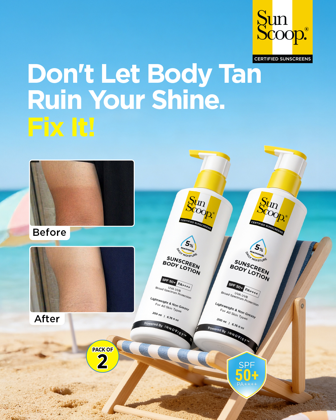 Sunscoop SPF Facebook ad