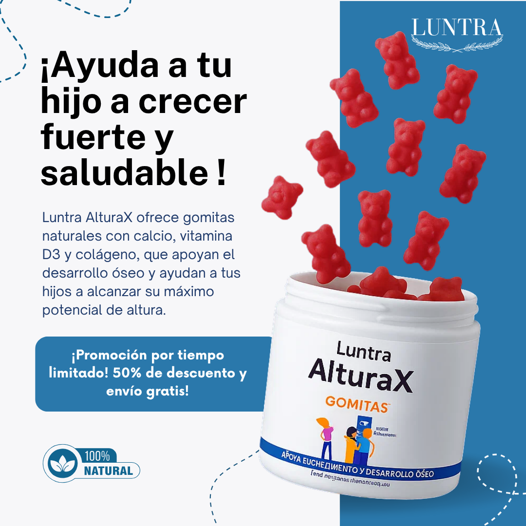 Luntra Facebook ad: ¿Preocupado porque tu hijo no crece? Descubre AlturaX
