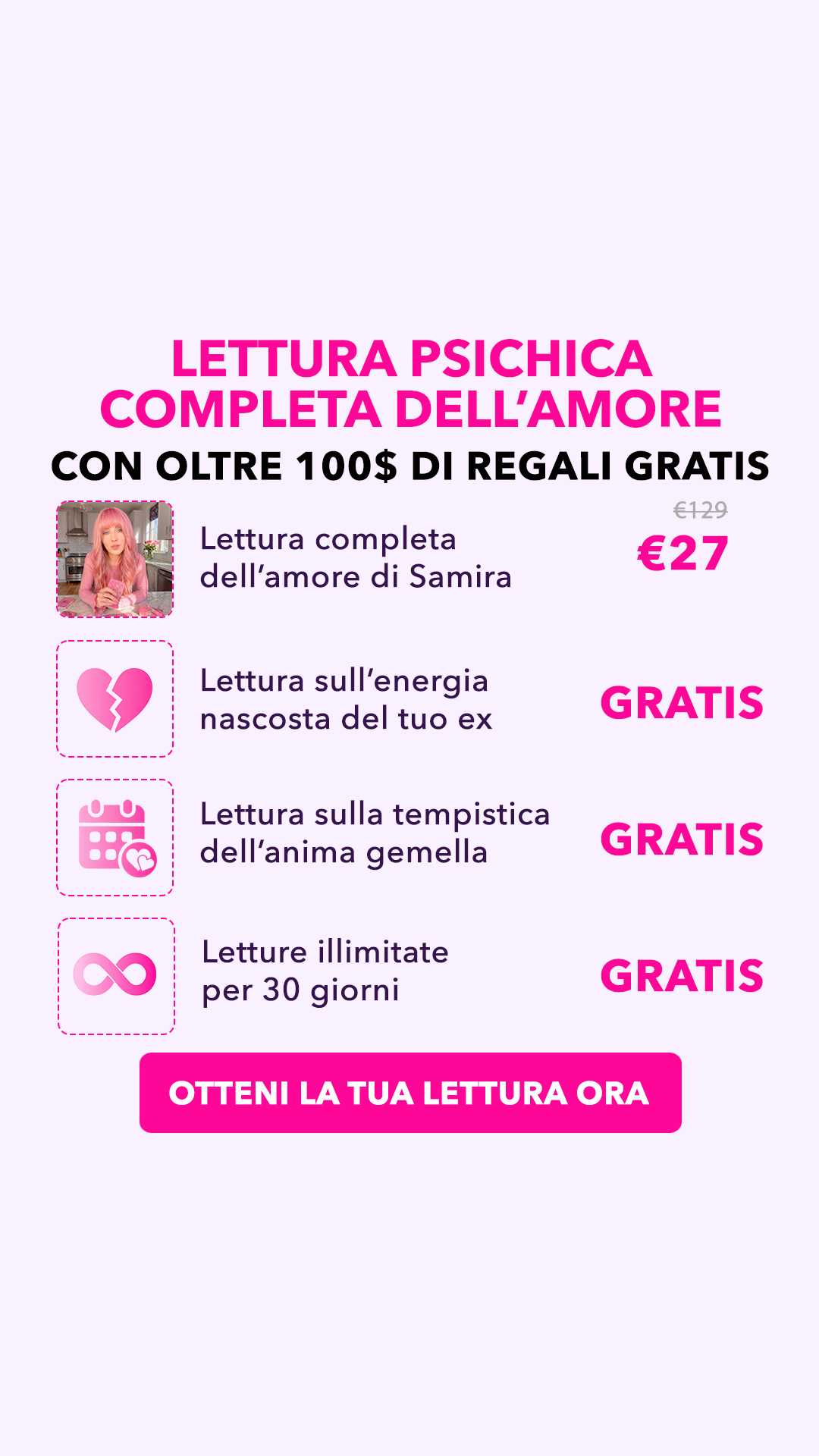 Psychic Samira Facebook ad