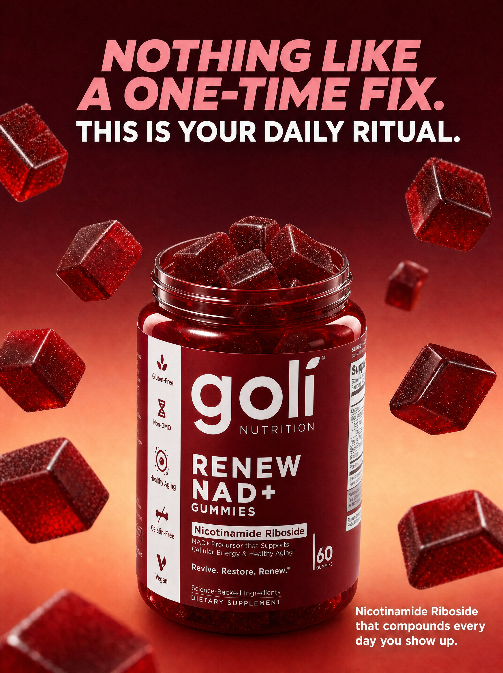 Goli Facebook ad: If You Never Finish A Supplement Bottle, Start Here