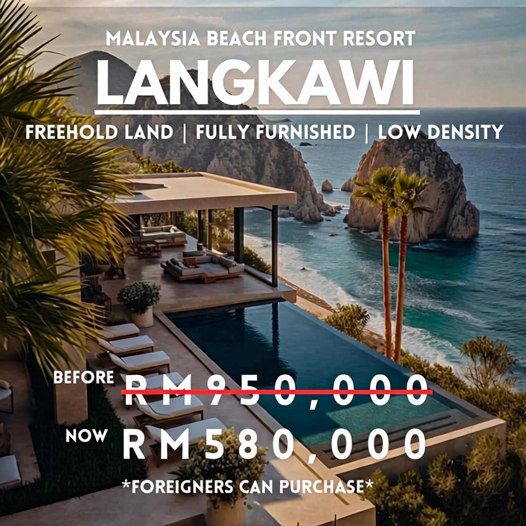 Malaysia Resort Facebook ad: Beach Front Resort