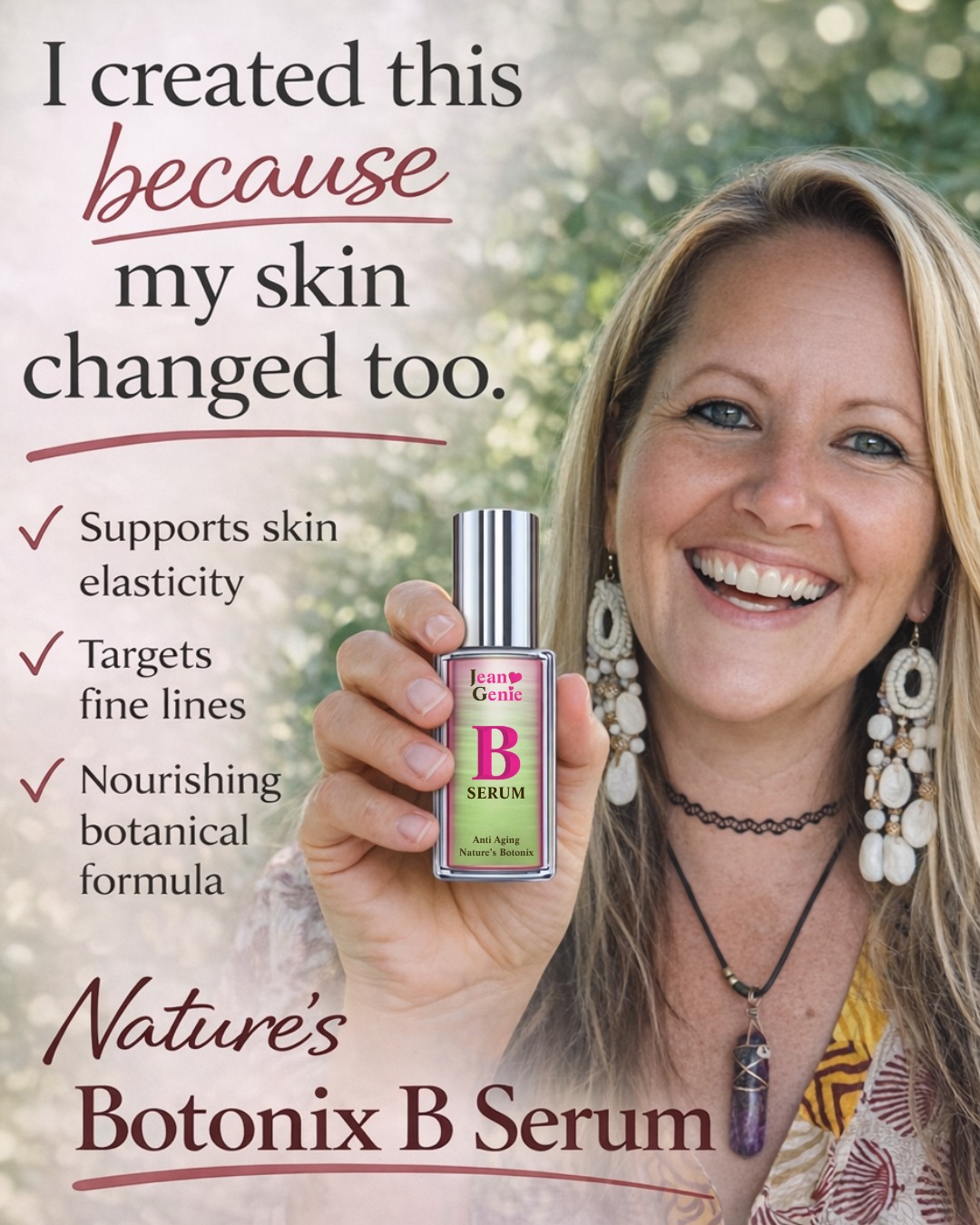 Jean Genie Natural Skincare and Health Facebook ad