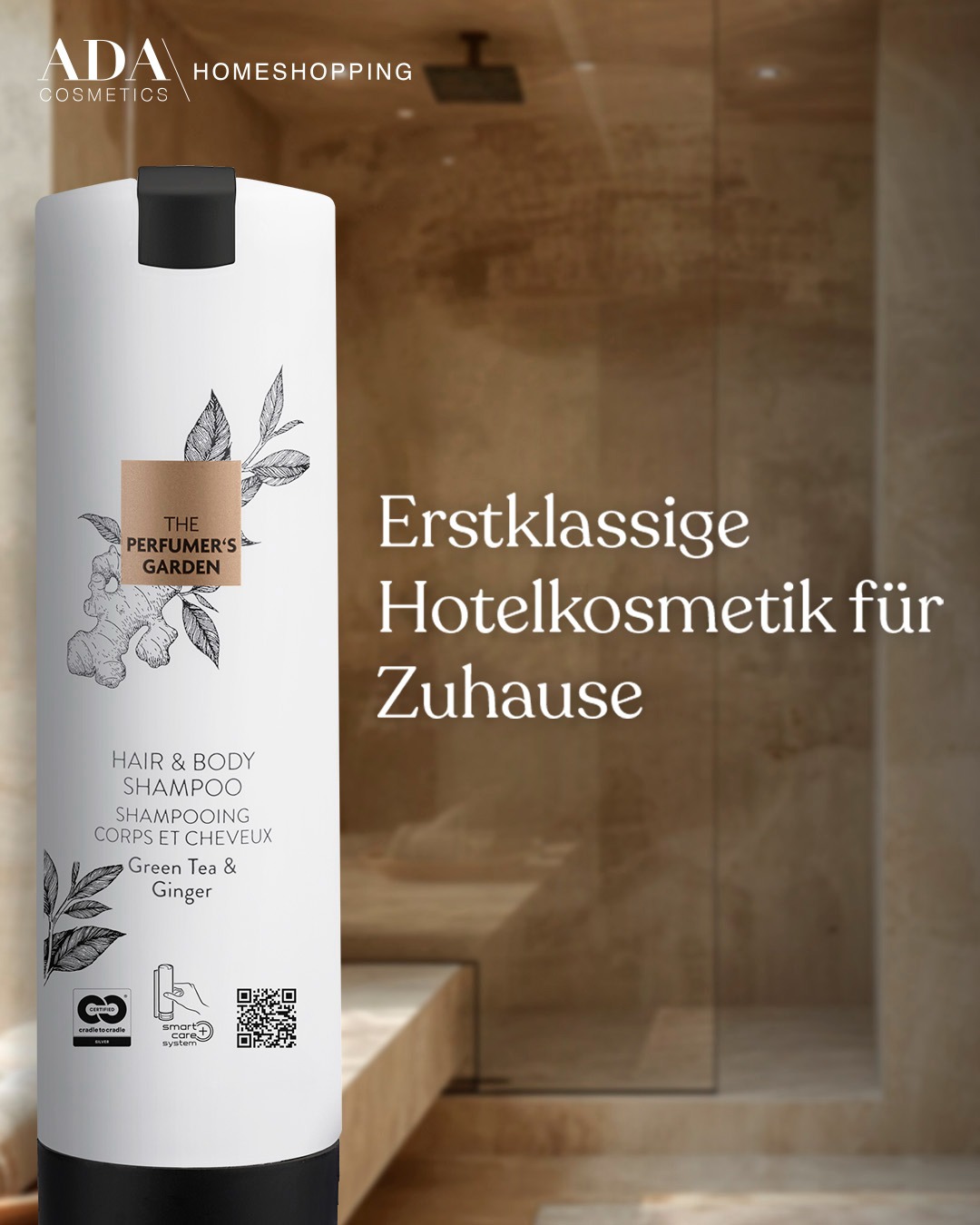 ADA Cosmetics International Facebook ad: Gönnen Sie sich ein 5-Sterne-Wellness-Erlebnis