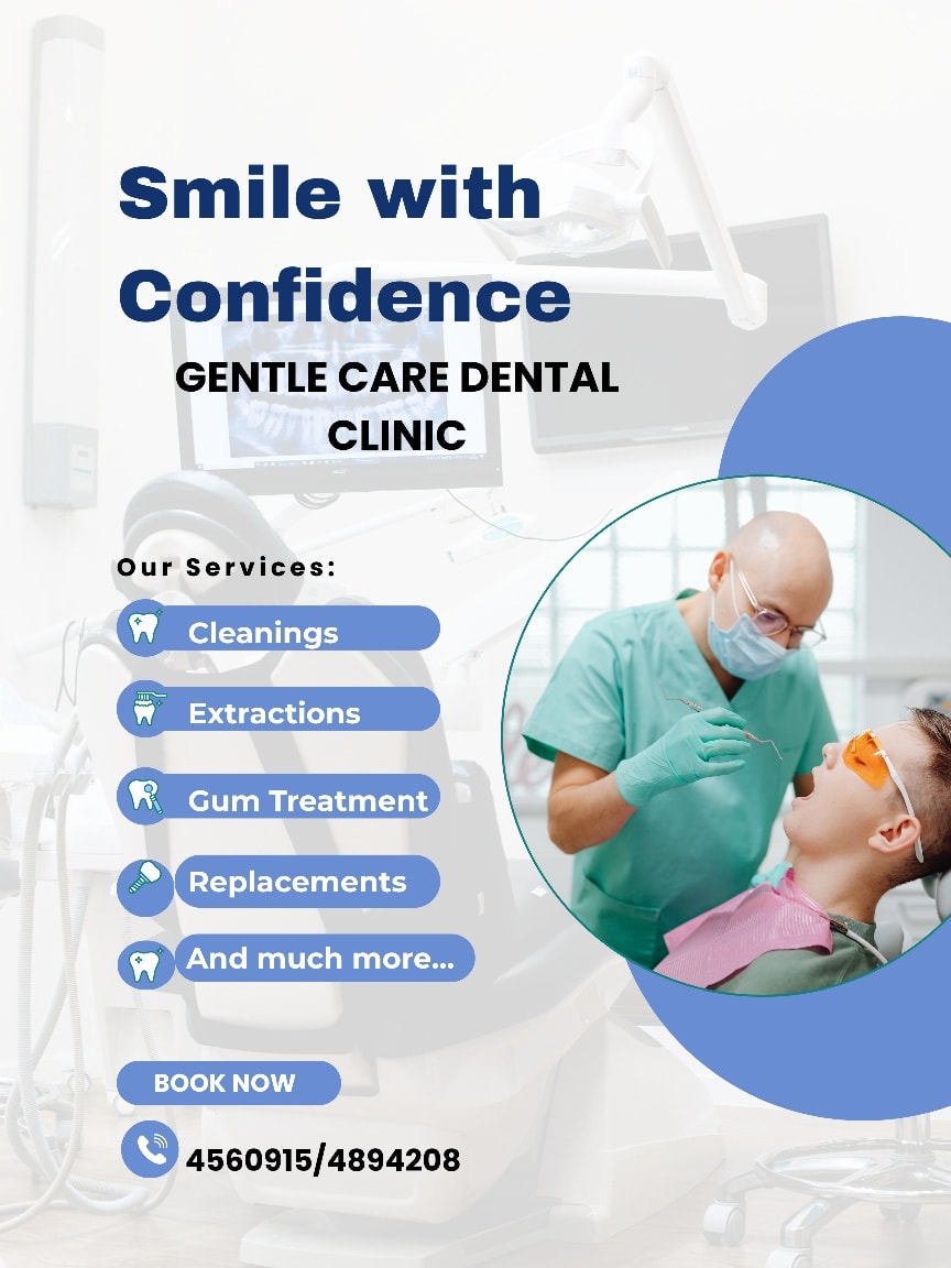 Gentle Care Dental Clinic Facebook ad: Gentle Care Dental Clinic offers a wide variety…