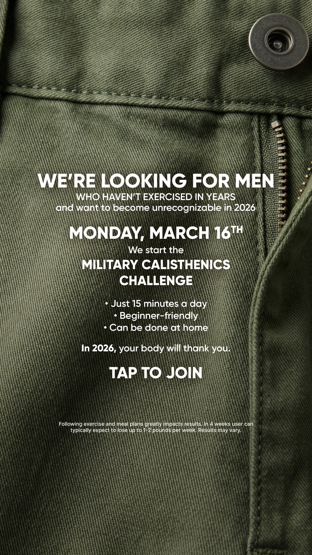 BetterMe Men Facebook ad