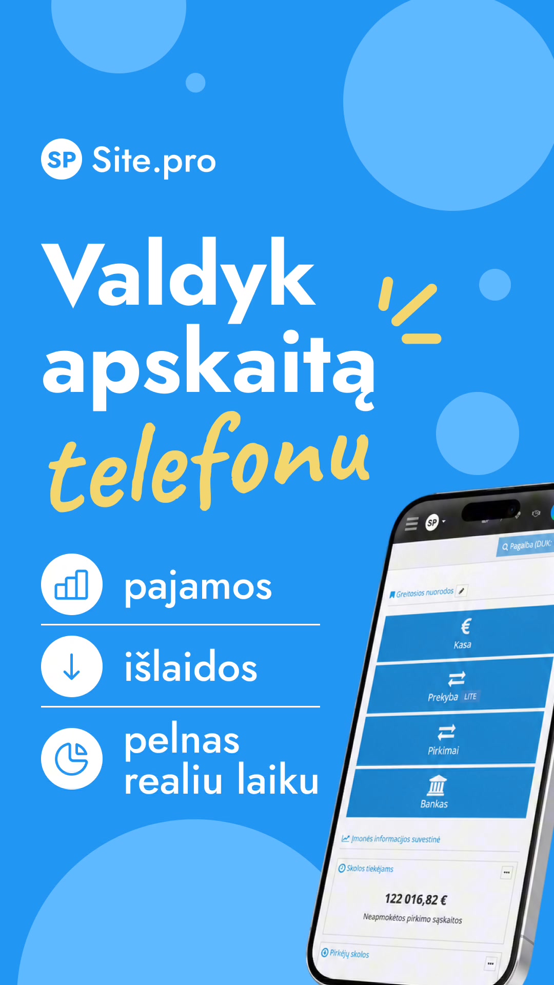Site.pro - Apskaitos programa ir ERP Facebook ad: Apskaitos programa verslui