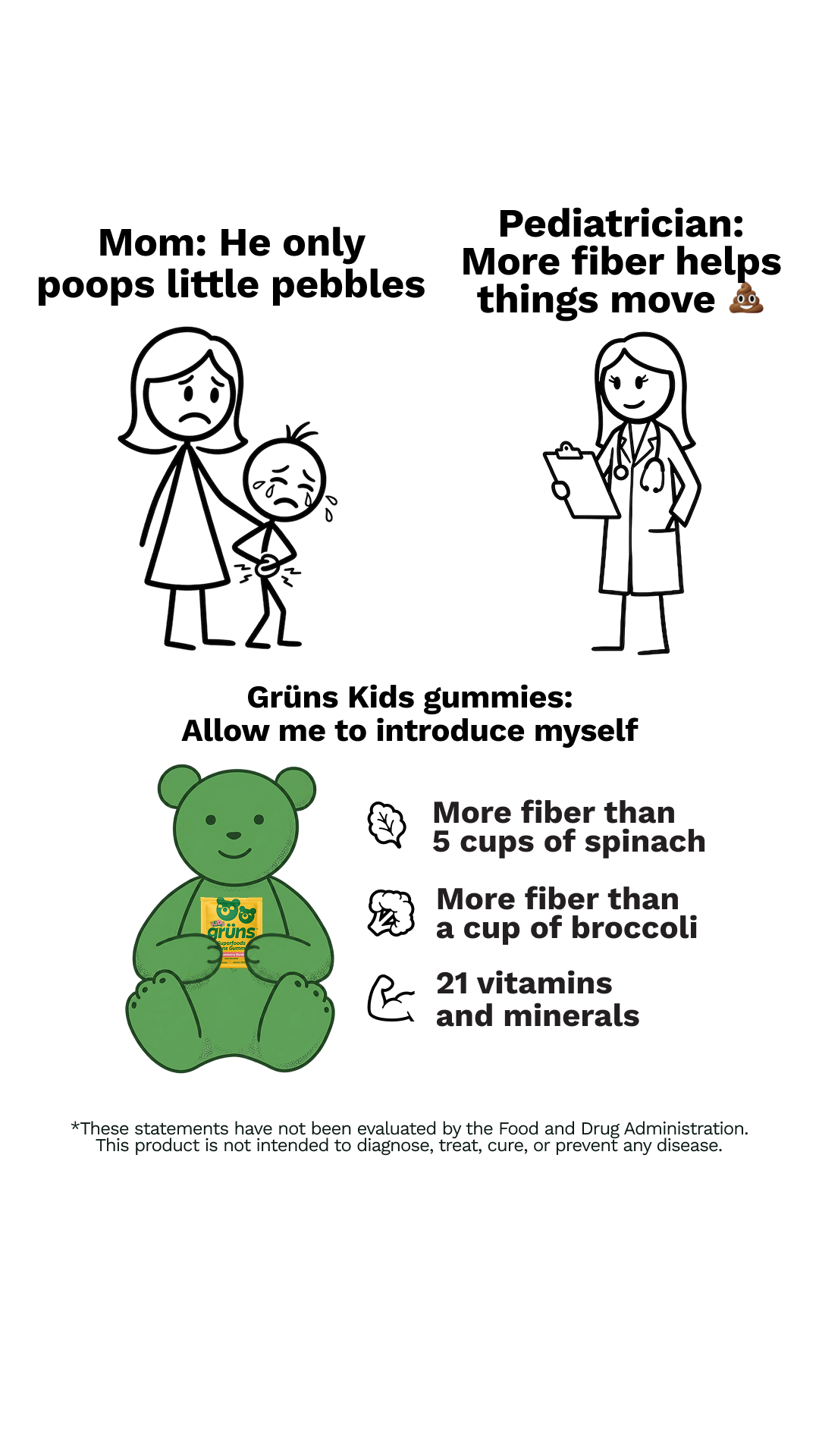 Grüns Kids Facebook ad
