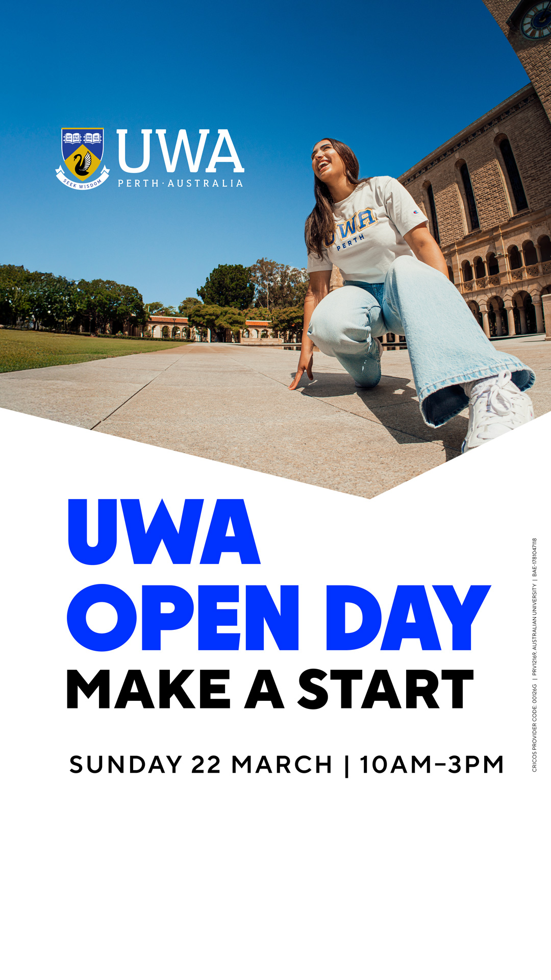 The University of Western Australia Facebook ad