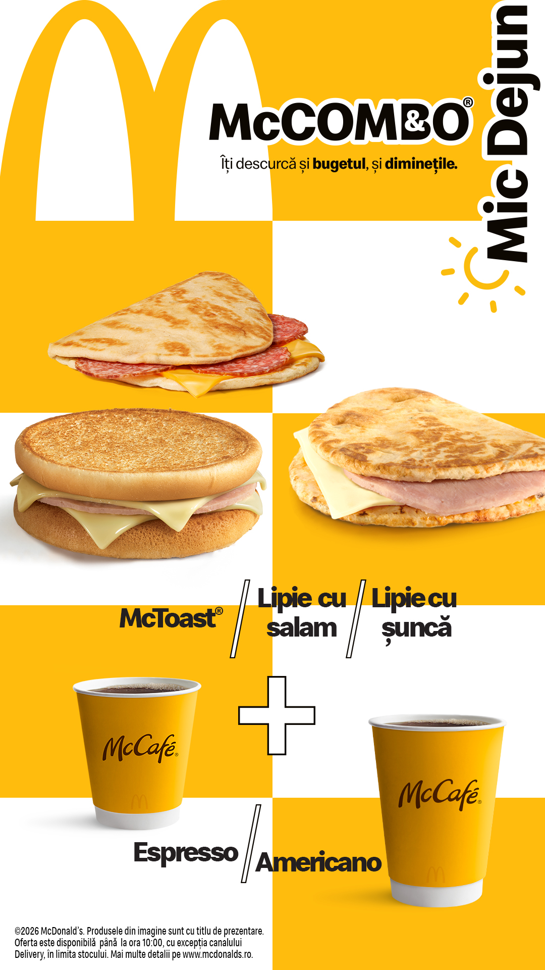 McDonald's Romania Facebook ad from Mar 25, 2026