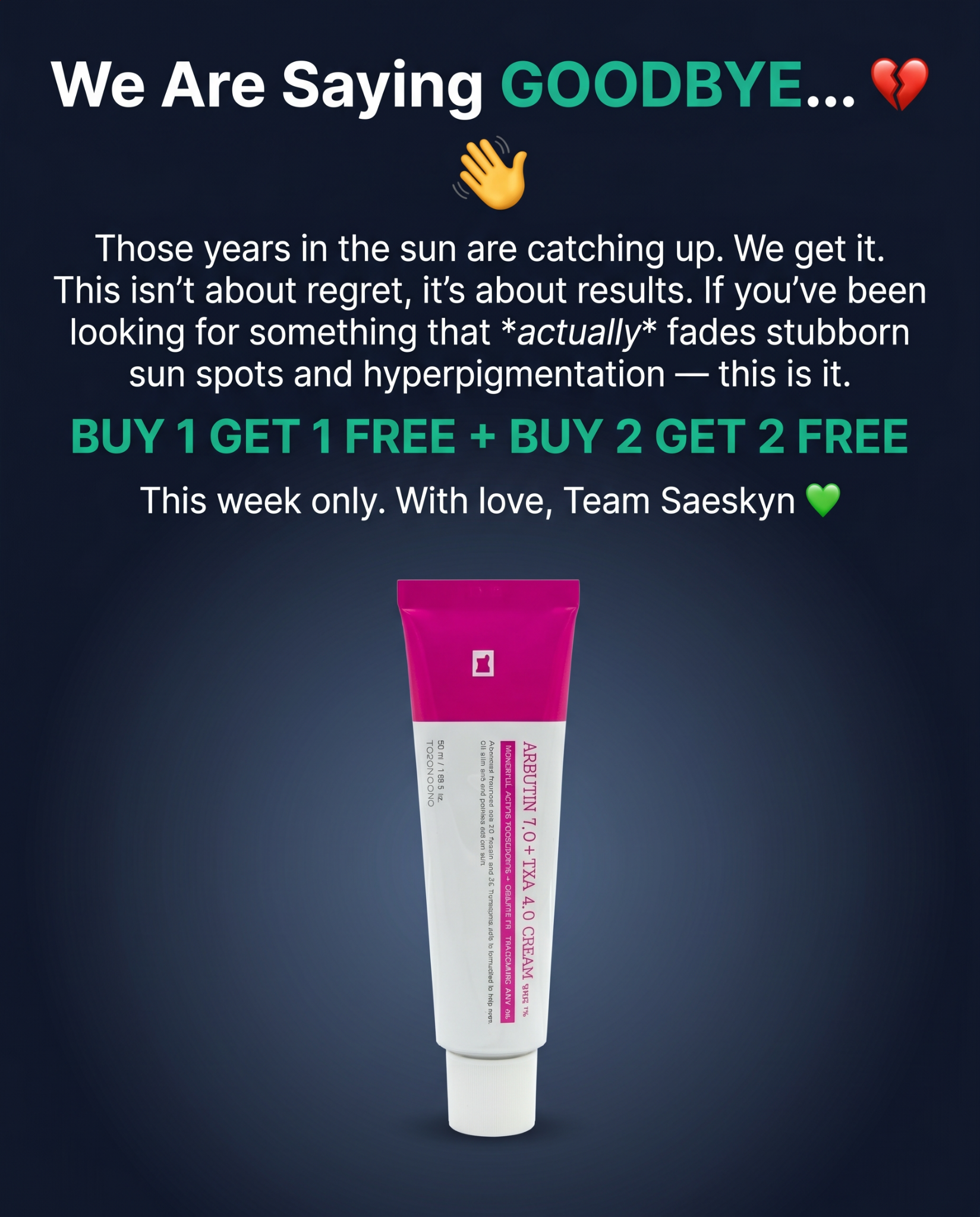 Saeskyn Facebook ad