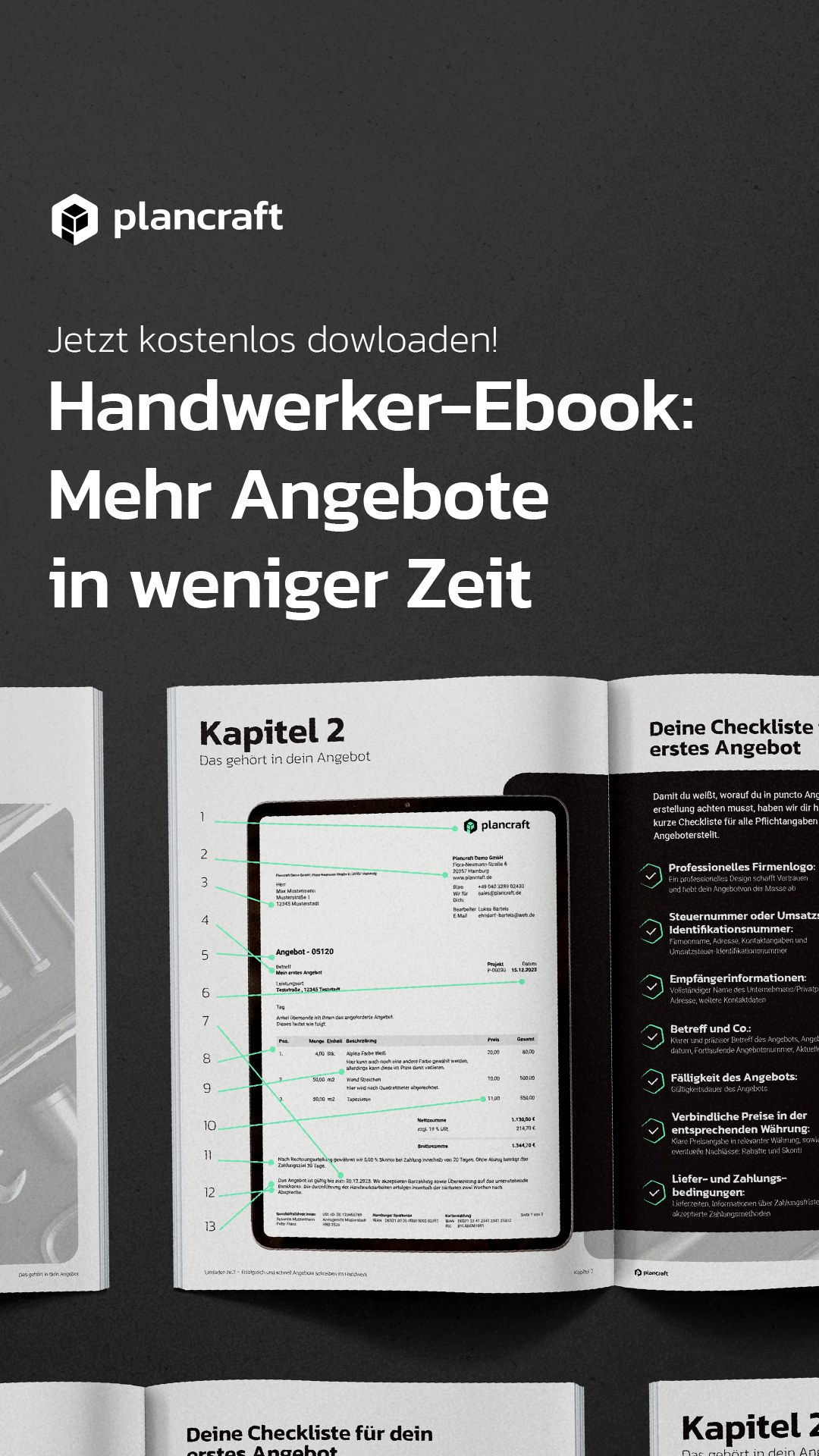 Plancraft - Einfache Handwerkersoftware Facebook ad