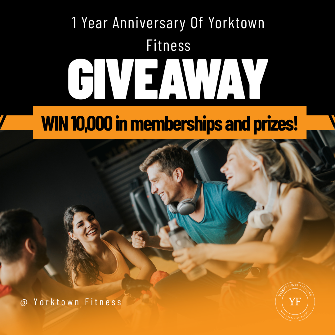 Yorktown Fitness Facebook ad: 𝐁𝐮𝐫𝐧 𝐅𝐚𝐭 & 𝐖𝐈𝐍 𝐁𝐈𝐆!