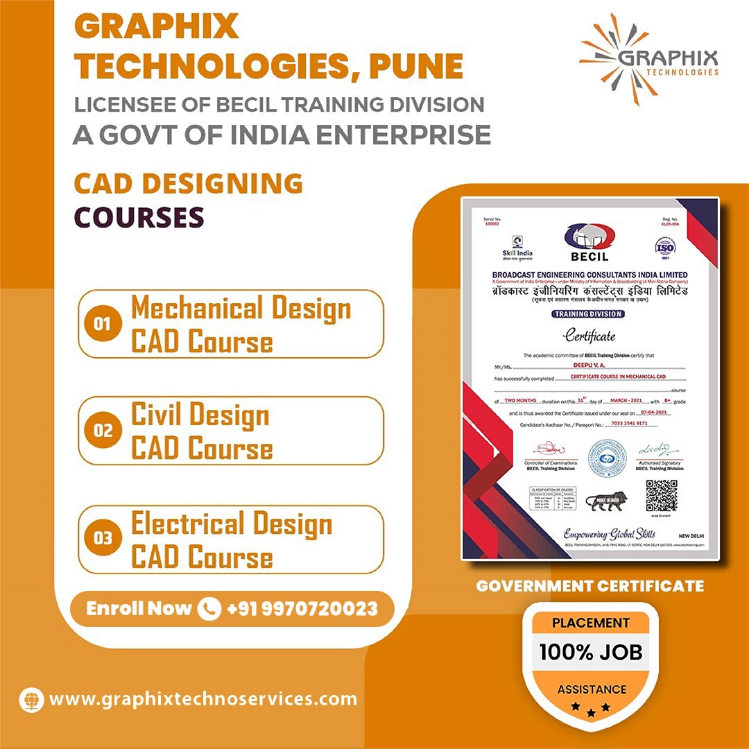 Graphix Technologies A Licencee Of BECIL - A Government Of India Enterprise Facebook ad: 100% Placement Assistance Courses