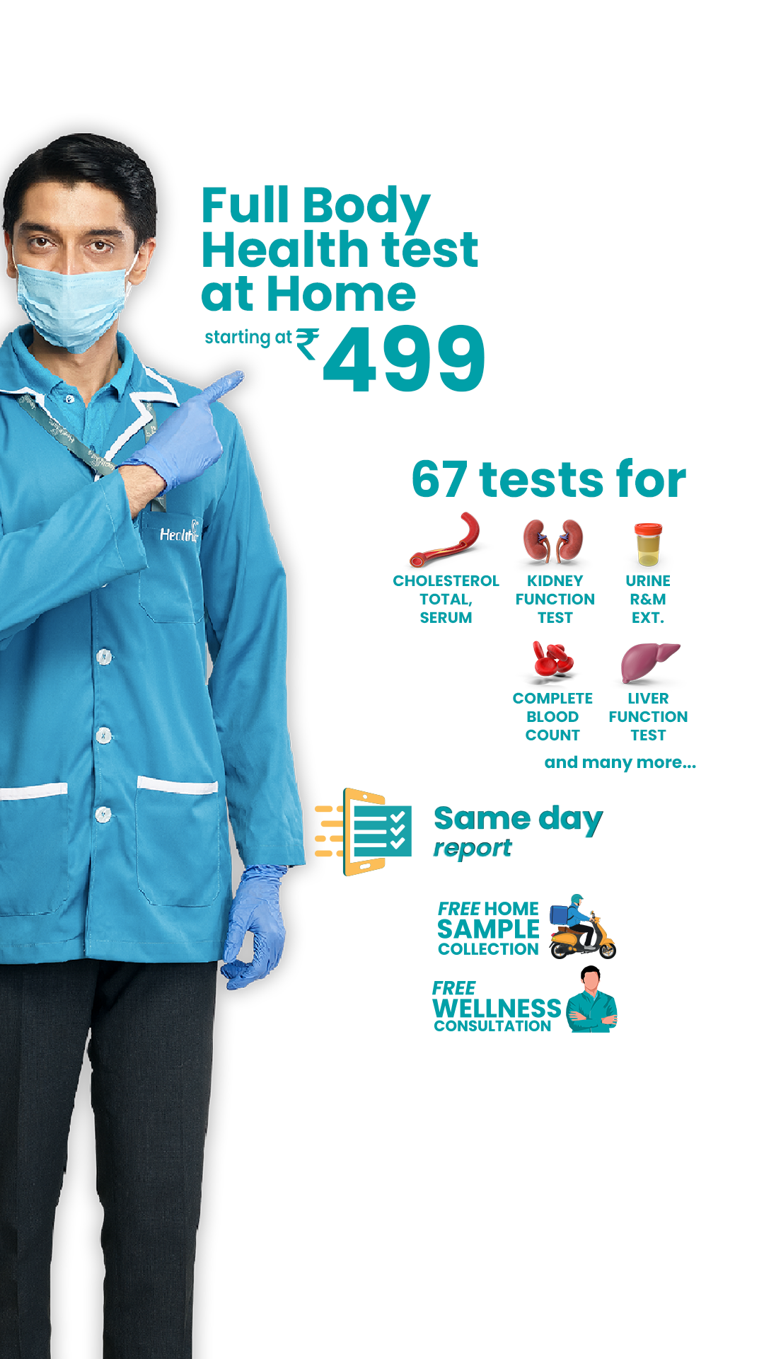 Healthians Facebook ad