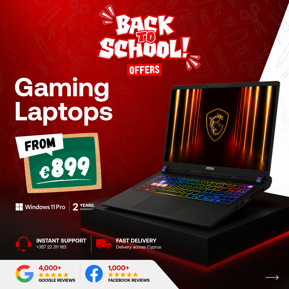 Laptops Clearance Cy Facebook ad: Back to School Offers Gaming Laptop Deals From…