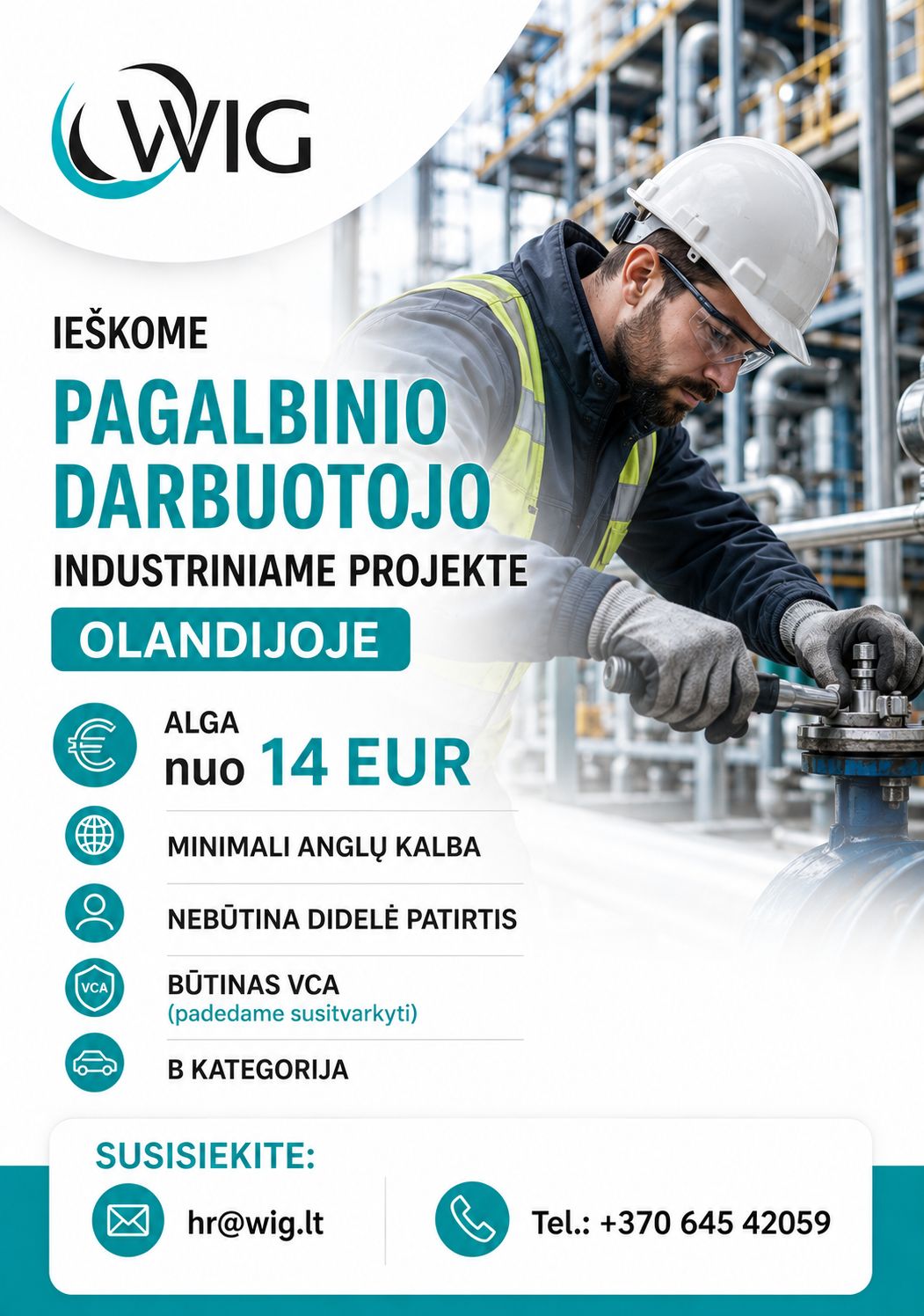UAB Vakarų Industrinė Grupė Facebook ad