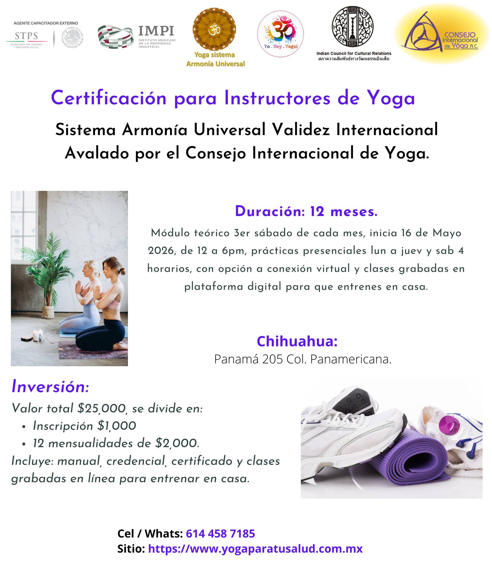 Consejo Internacional de Yoga en México Facebook ad