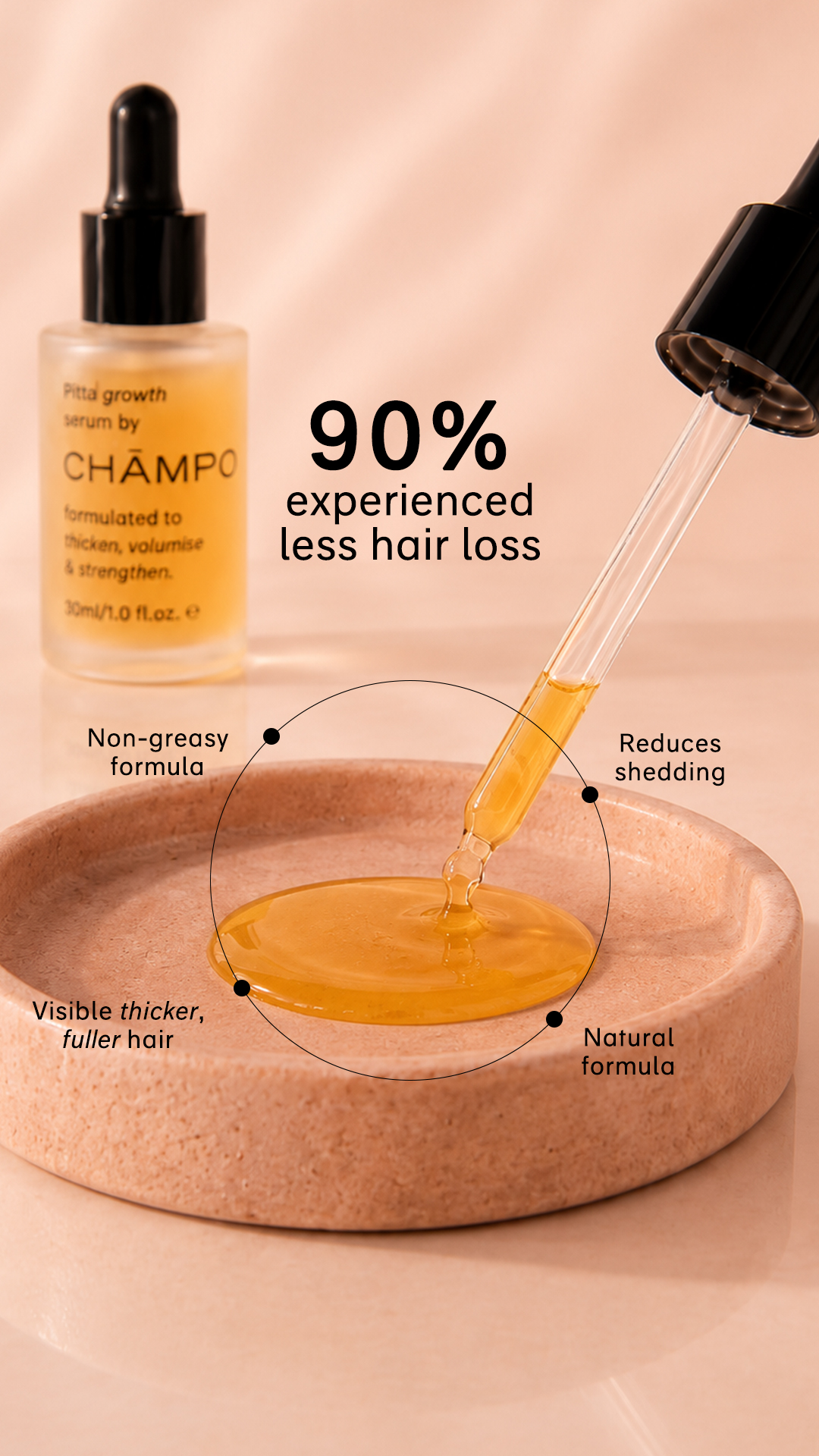 Chāmpo Haircare Facebook ad