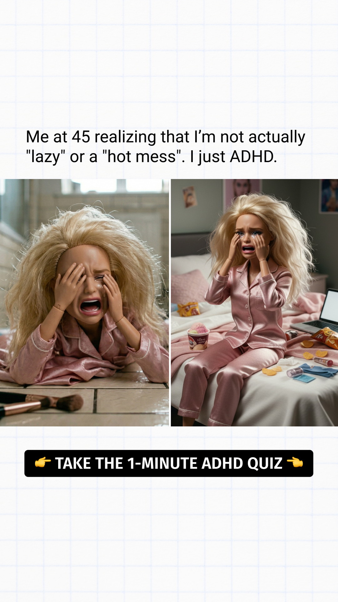 Betty Holland Facebook ad: ADHD is NOT 'Laziness'