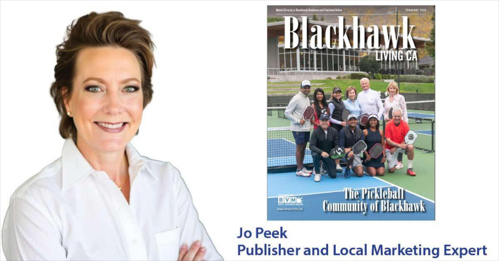 Blackhawk Living CA Facebook ad: Free Consultation with Jo Peek
