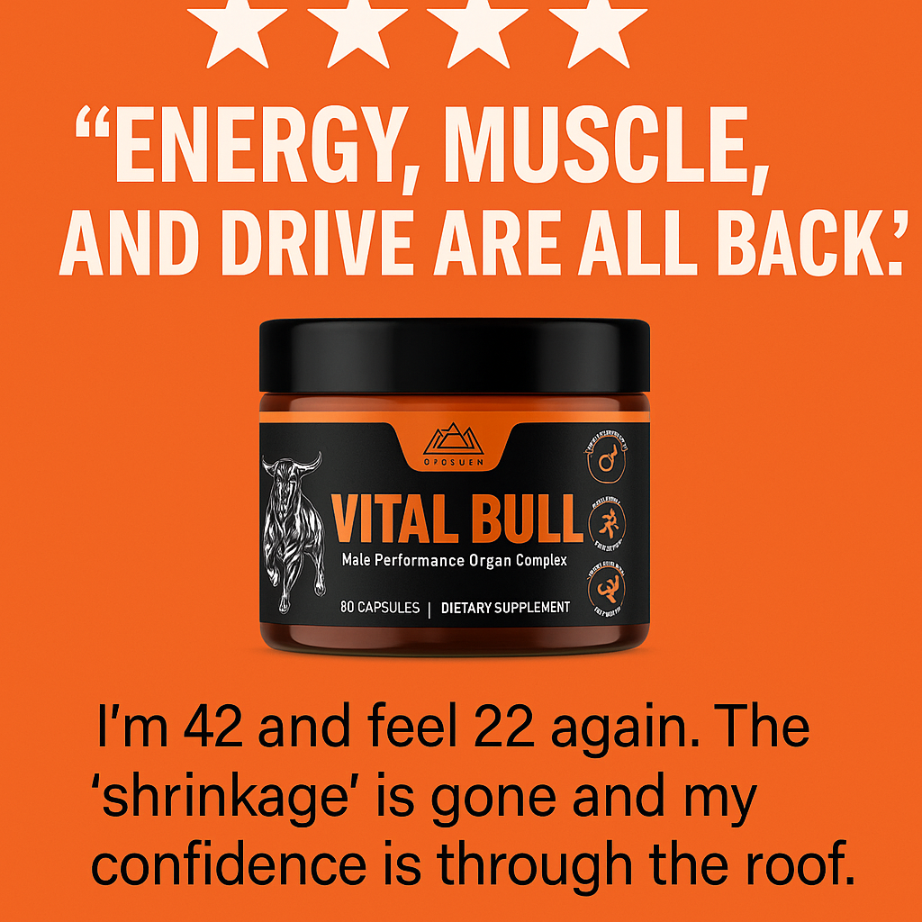 Center for Male Hormone Health Facebook ad: Try Vital Bull