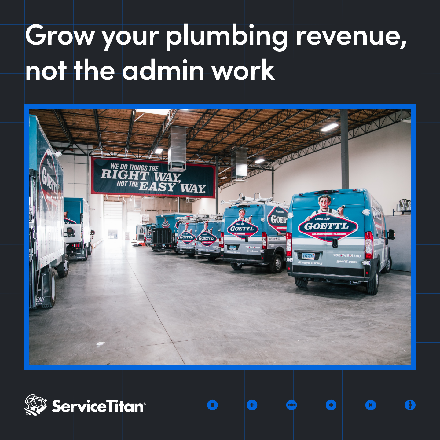 ServiceTitan Facebook ad: Take on More Without the Overhead