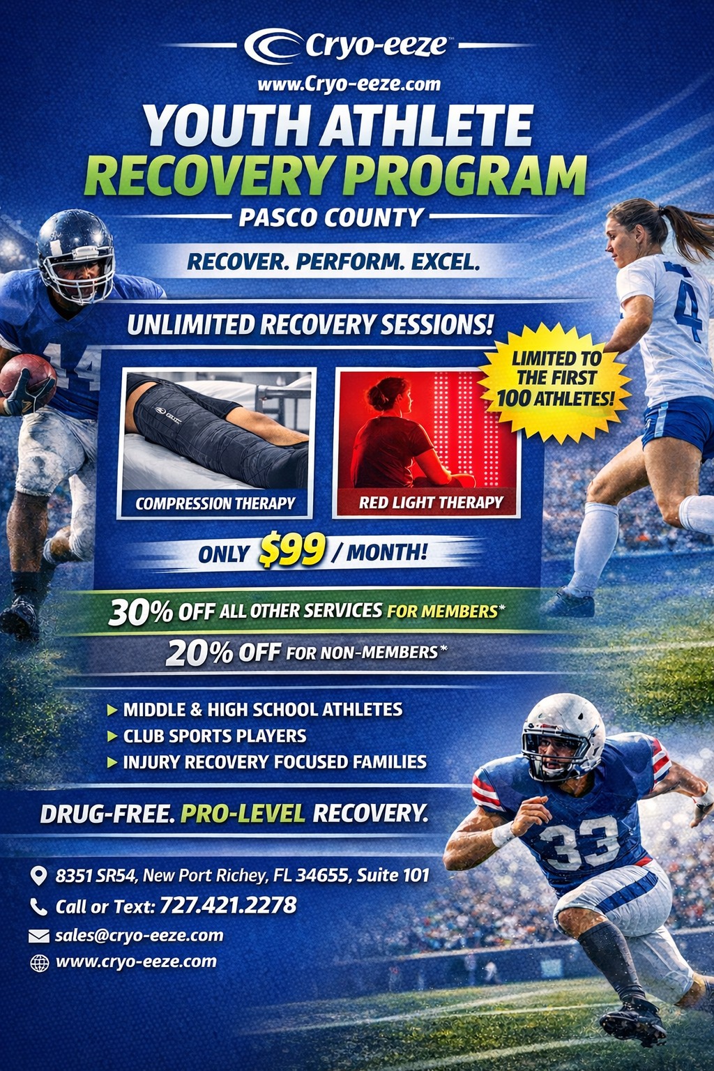 Ryder Gaston Facebook ad: PASCO COUNTY ATHLETES, THIS IS FOR YOU