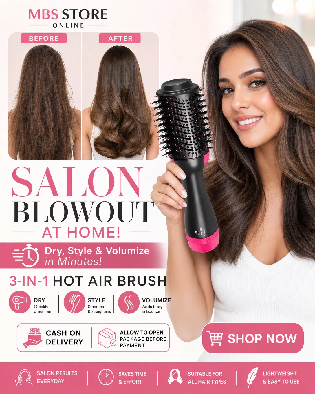 MBS Store Online Facebook ad: Free Cash on Delivery | Open Parcel Allowed | Get Shiny &…