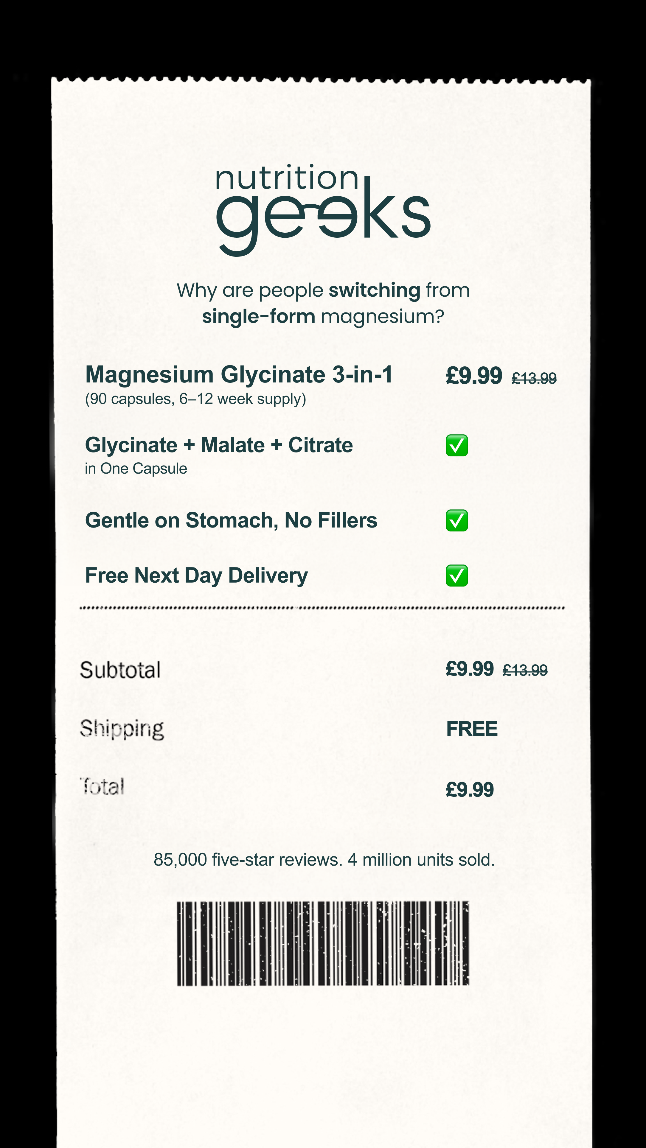 Nutrition Geeks Facebook ad