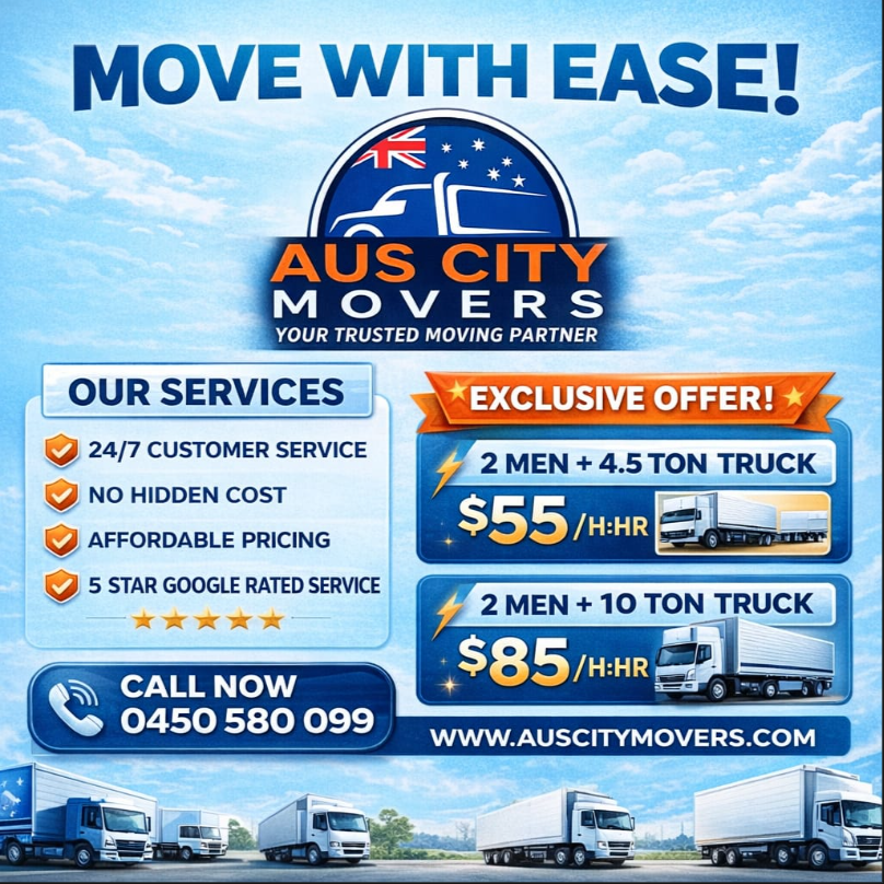 Aus City Movers Facebook ad: Exclusive DISCOUNT, Limited Time!