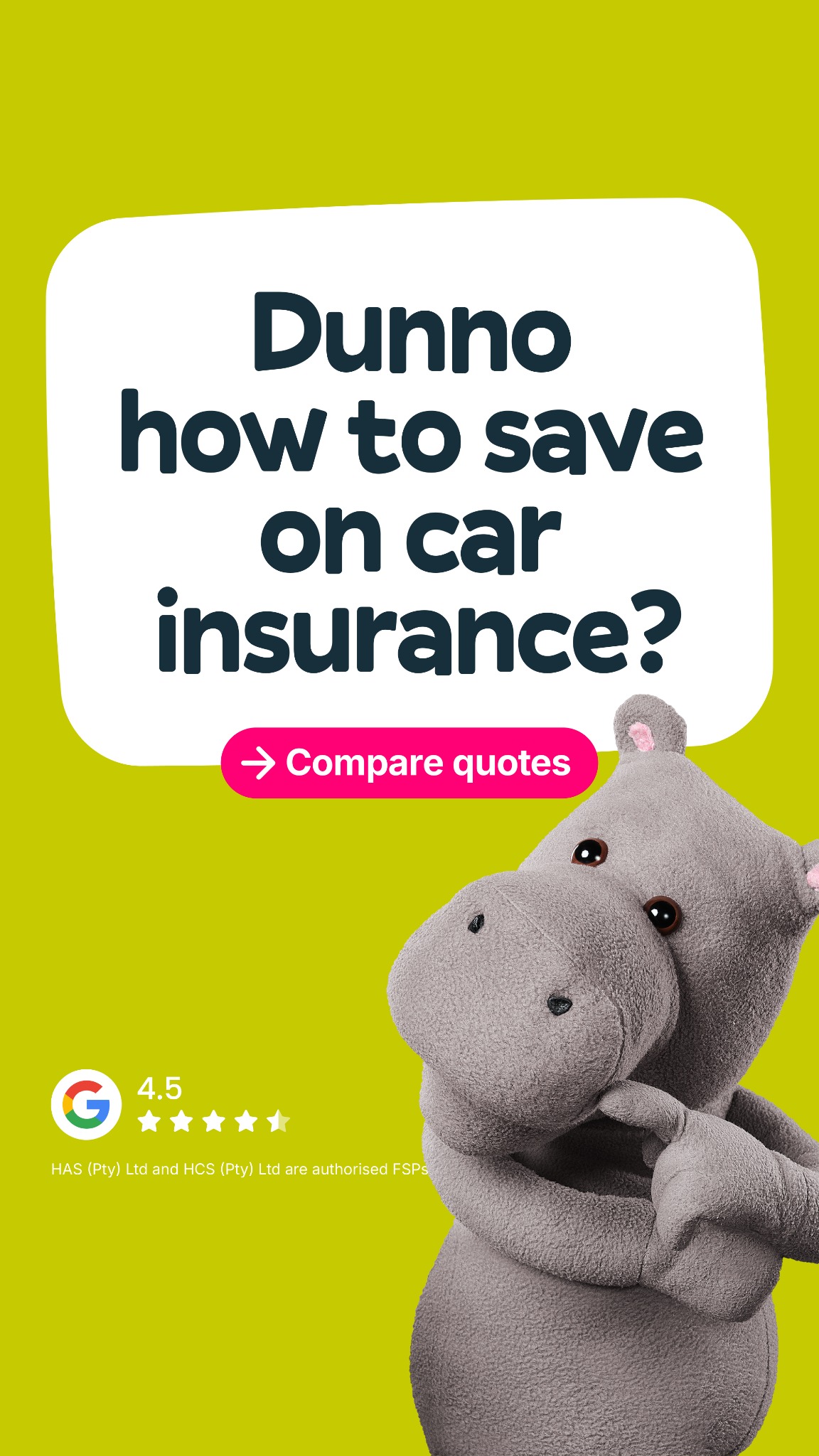Hippo.co.za Facebook ad