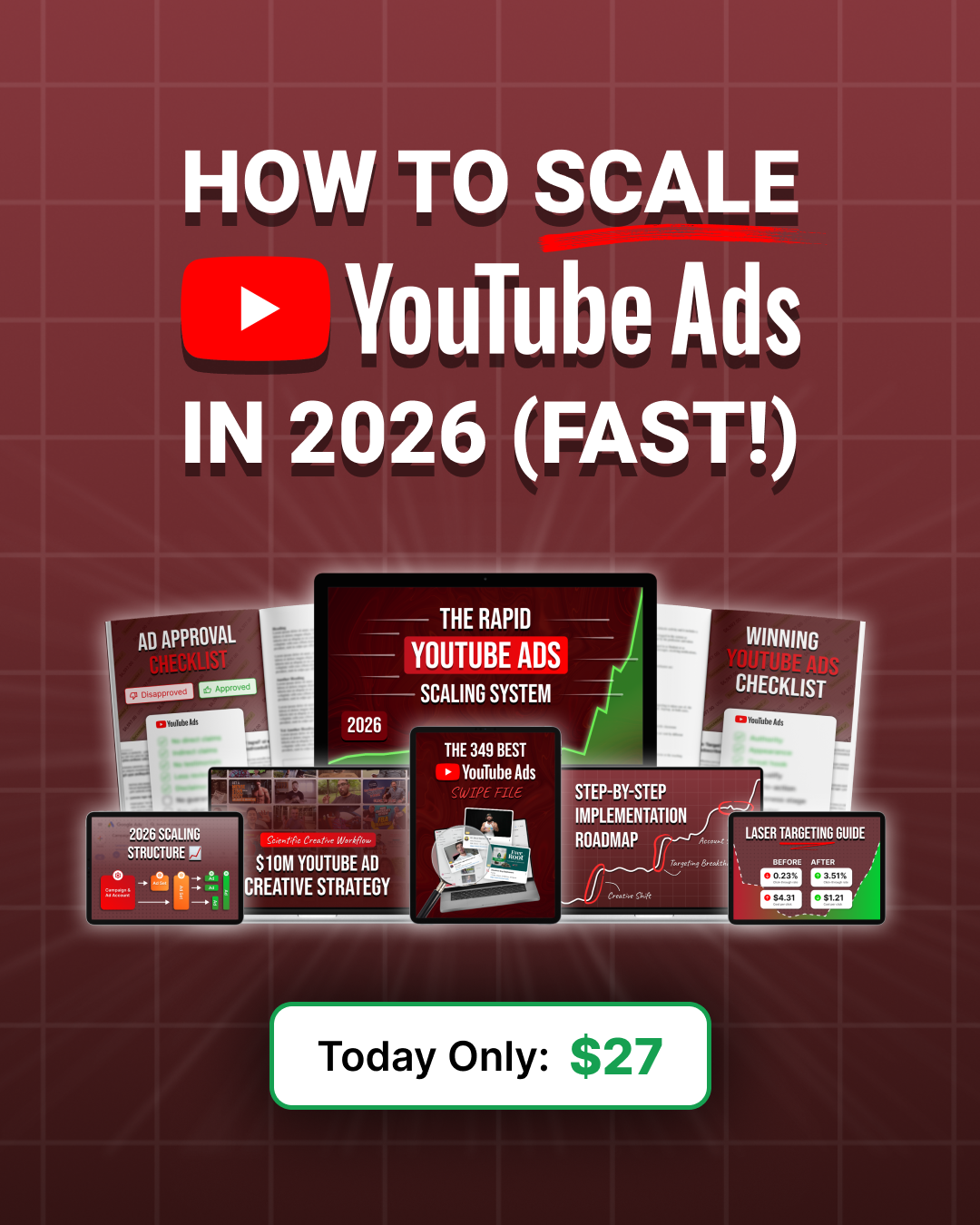 Konrad Schure Facebook ad: (Just $27) 2026 Rapid YouTube Ads Scaling System