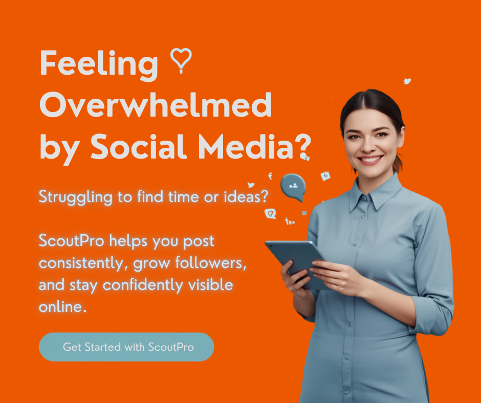 ScoutPro Marketing Facebook ad: What if your social media actually helped people…