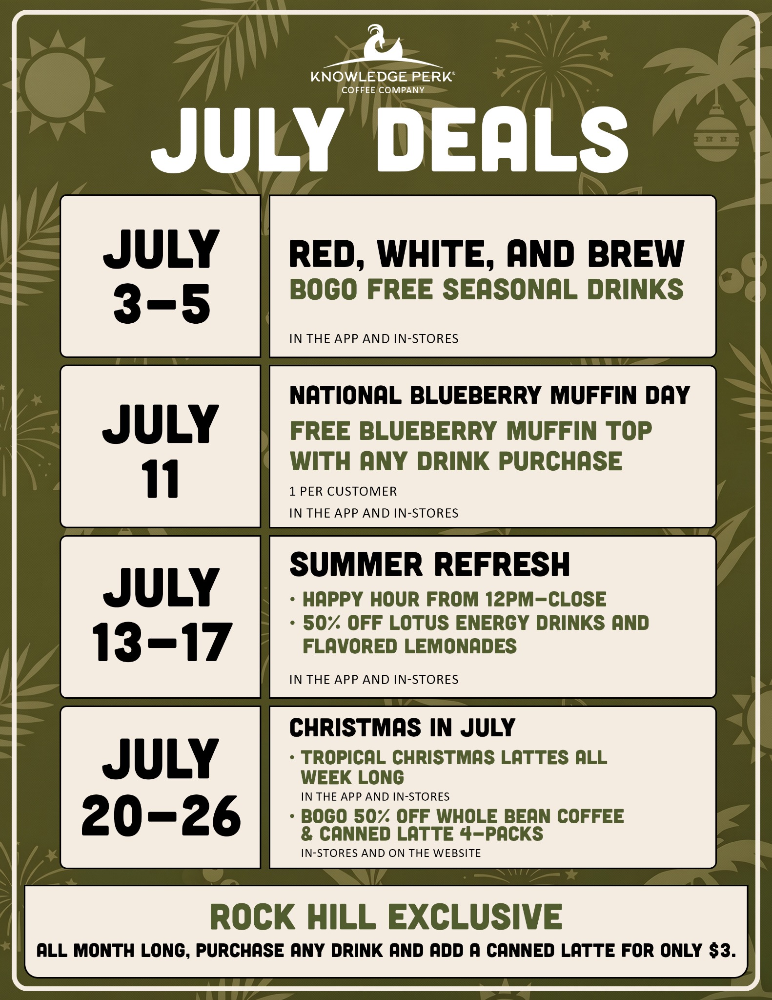 Knowledge Perk Coffee Company - Rock Hill Facebook ad