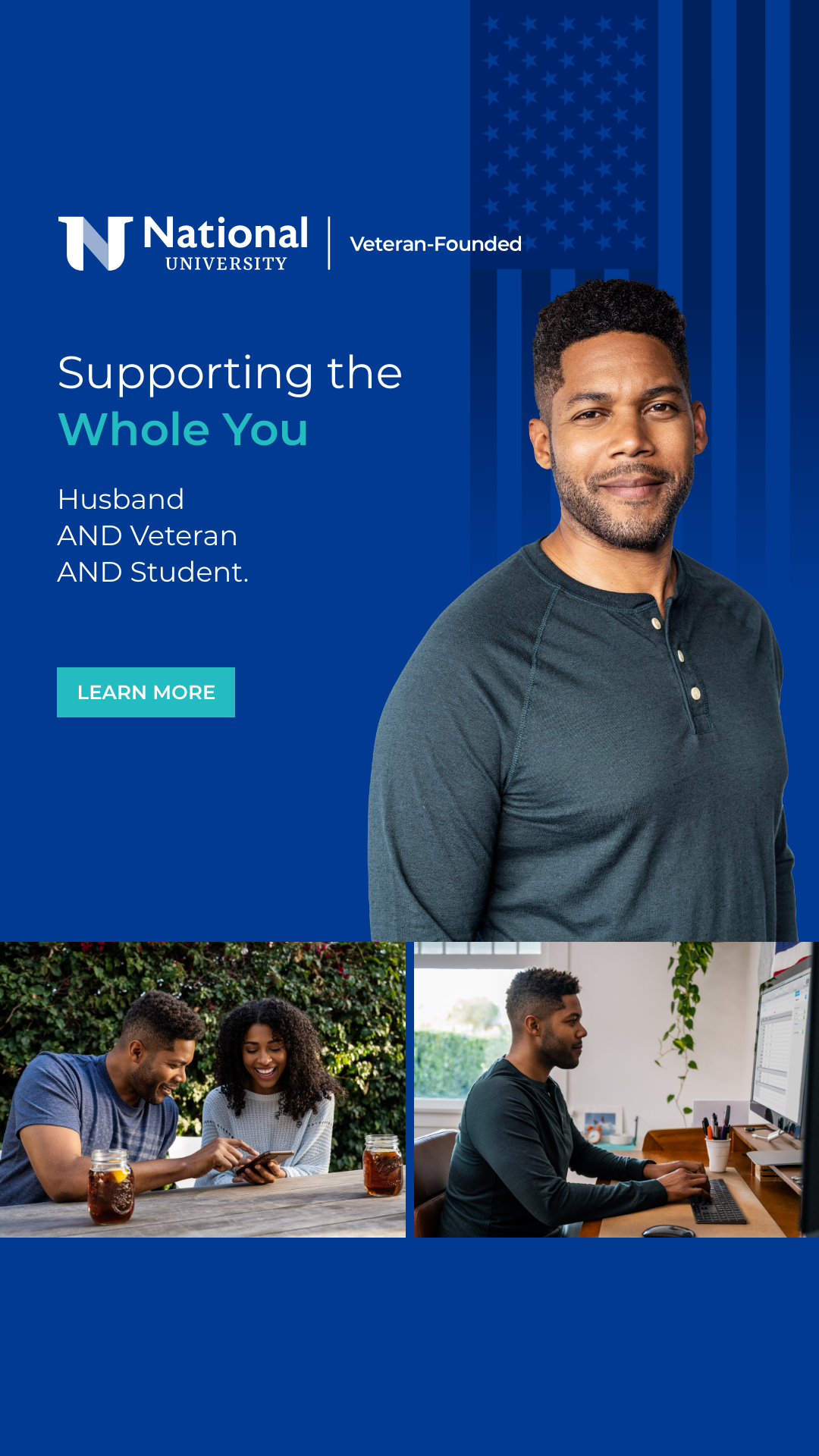 National University Facebook ad