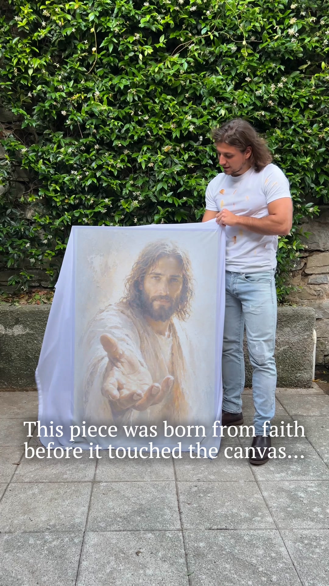 John Bellini Facebook ad: Walk With Me canvas prints are now available