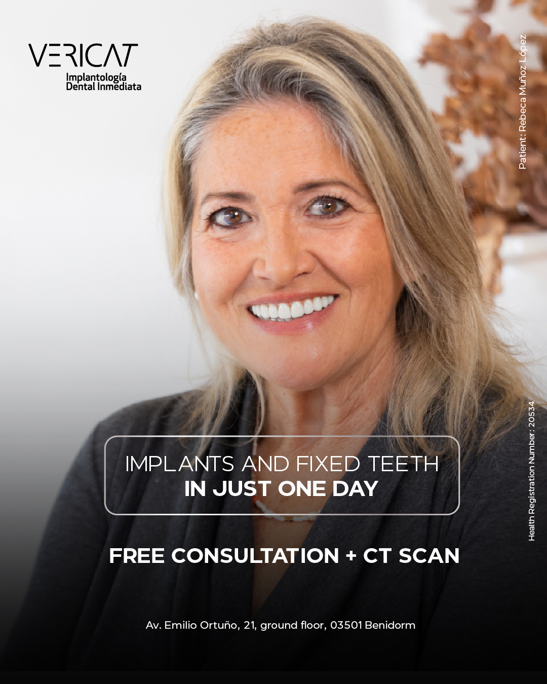 Vericat Implantología Inmediata. Clínica de implantes dentales. Facebook ad: Vericat | Dental Implants Specialists