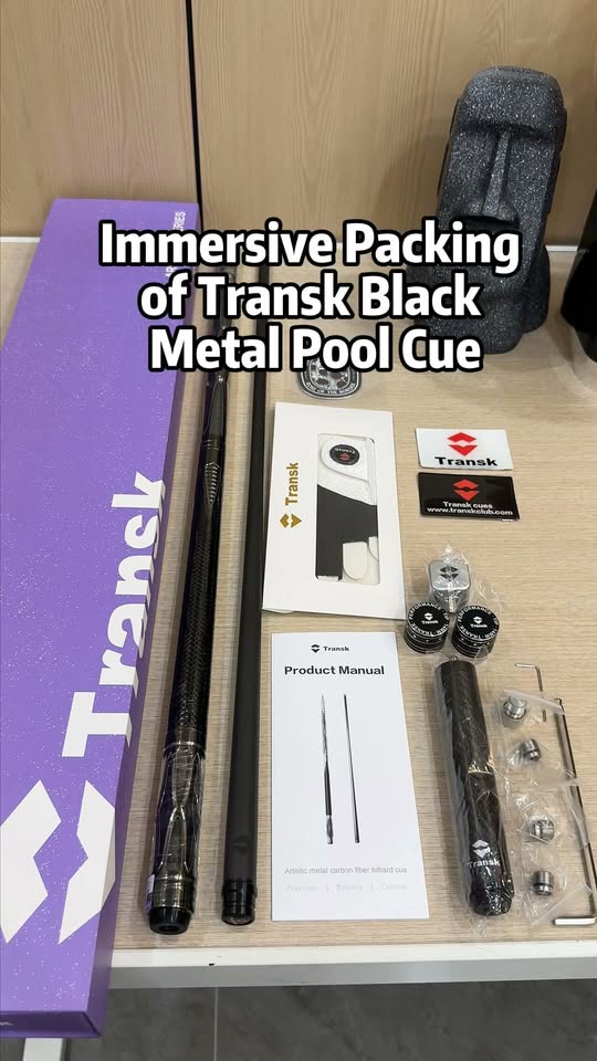 Transk cue Facebook ad: Transk Pool Cues & Billiard Accessories | Carbon Fiber Cues