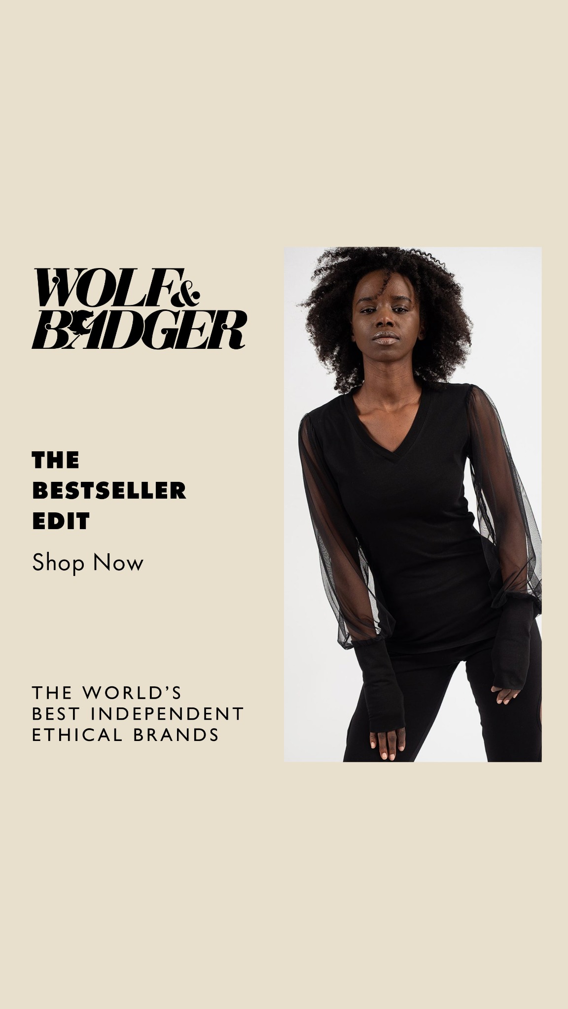 Wolf & Badger Facebook ad