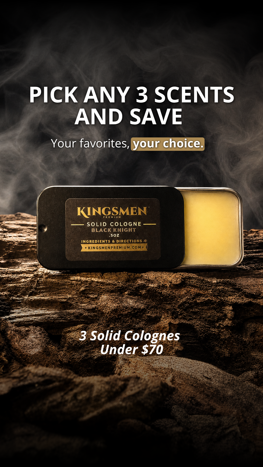 Kingsmen Premium Facebook ad from Aug 12, 2026