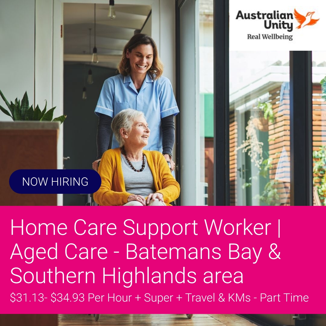SEEK Facebook ad: Home Care Support Worker | Aged Care - Batemans Bay &…