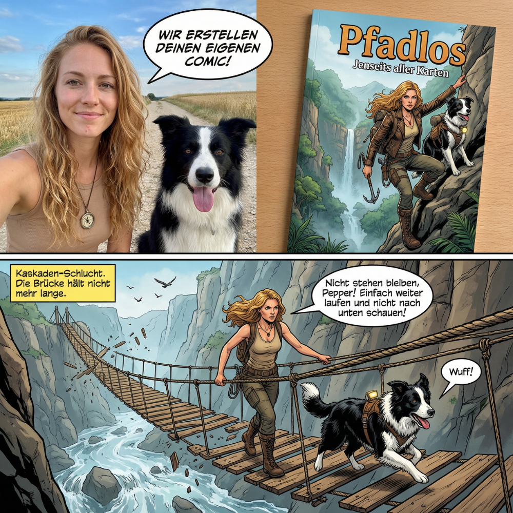 MeComic Facebook ad: Dein eigener Comic wartet auf dich