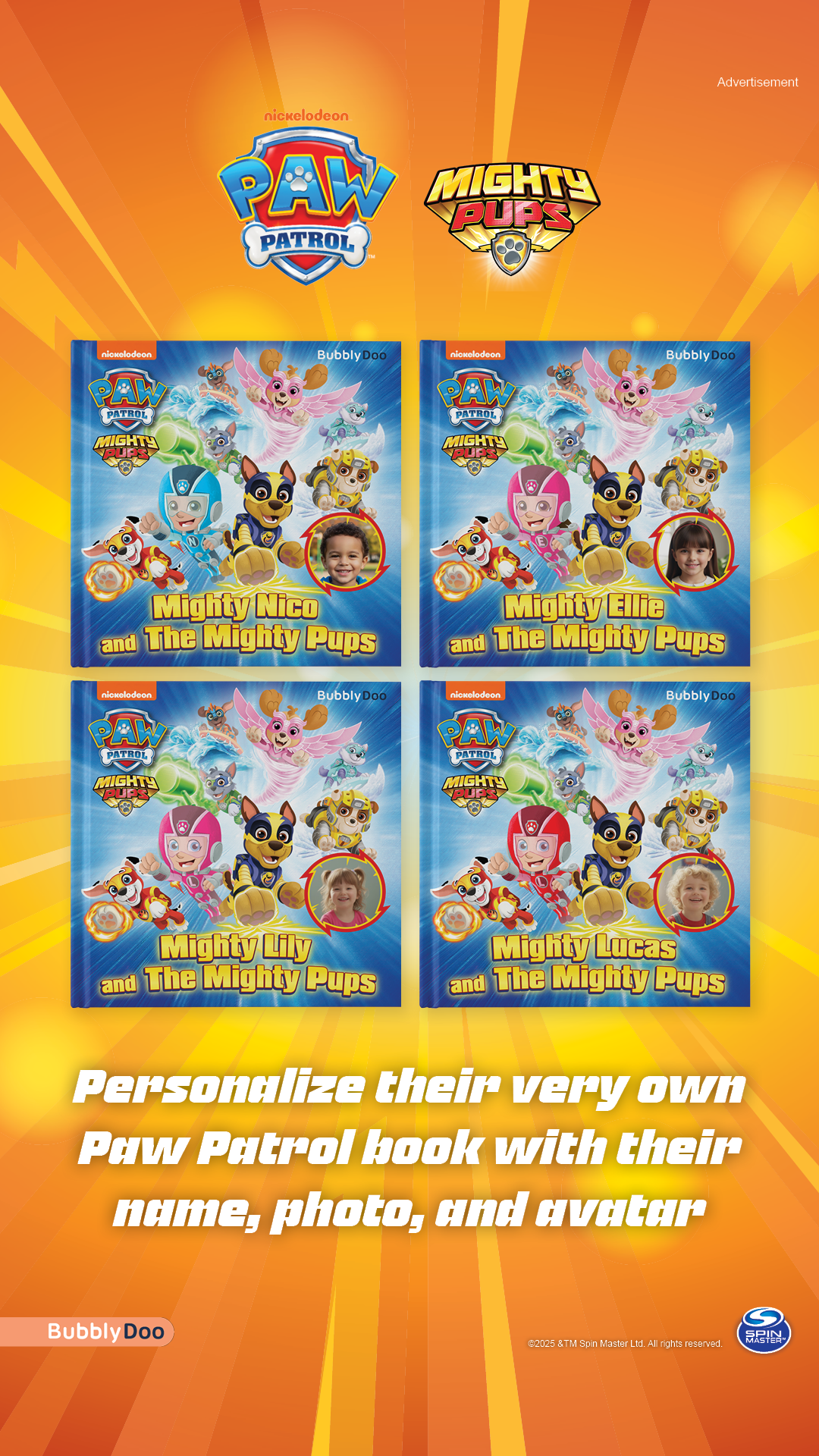 BubblyDoo Books Facebook ad